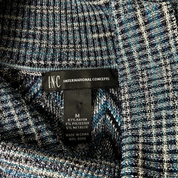 INC International Concepts Black Metallic Sleeveless Top M - Picture 5 of 5